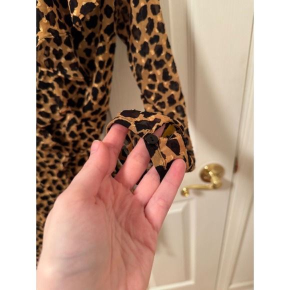 Free People Leopard wrap style tie waist dress - Picture 6 of 11